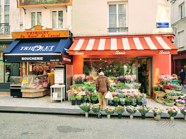 Seasonal Blooms in Parisian Flower Markets